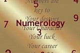 numbers around the word “Numerology”