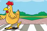 chicken crossing road