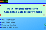 “The Practices With Data Integrity Risk (DI Risk)” — Pharmabeej
