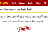 Break Writer’s Block & Find the Perfect Word at Brain Bank