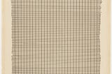 A drawing by Agnes Martin