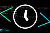 Introduction Image containing a clock and some code