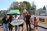 Oakland high schoolers build playhouse village for elementary school students