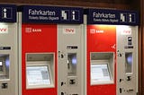 Train station ticket machine. Photo by Oliver Sand