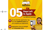 NSFAS 2025 Applications Closing Date