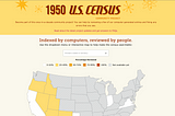 1950 US Census Activities