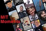 MIT Open Learning collage of a dozen video thumbnails with text saying “MIT Moments.”