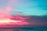 Pink and Blue Sunset