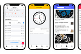 Screenshots of the app v2.1.1