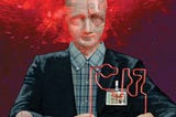 The album cover of Half Man Half Biscuit’s 2025 album, All Asimov and No Fresh Air
