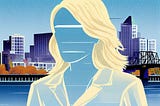 A faceless, fading woman is being erased in Portland, Oregon.