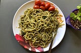 My First Attempt at Making Pesto Pasta!!