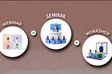 Difference Between Webinars, Seminars, and Workshops