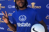Allstate with Tyler Hendrix at CONCACAF Gold Cup