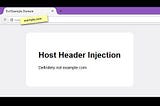 Host Header Injection