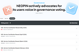 Take part in the Finschia governance vote directly with NEOPIN!