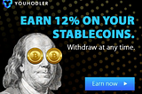 高流動性美元/歐元穩定幣保底年化 12% — YouHodler 支援 BSC BEP-20