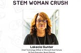 We are excited to announce that our STEM Woman crush this week is Lakecia Gunter.