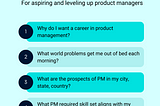When choosing product management as a career