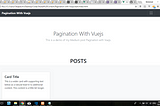 Pagination With Vuejs