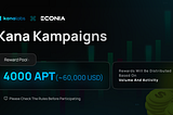 Kana Labs & Econia Labs Launch Kana Kampaigns: Monthly Incentivization Program To Reward Active…