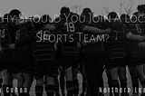Why Should You Join A Local Sports Team?