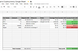 Poor Man’s Cryptocurrency Google Sheet