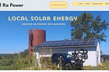 Ra Power Solar website