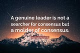 Consensus vs Compromise