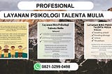 PROFESIONAL , 0821–3299–0498 Layanan Biro Psikologi Talenta Mulia Kalijudan