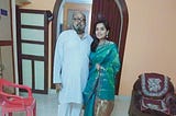 My dads picture with me,last diwali that we celebrated together