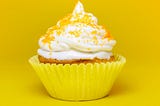 Yellow cupcake