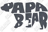 Papa Bear Shirt — SVG SALON