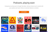 Google Play terá espaço dedicado a podcasts