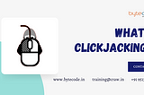 What is clickjacking?