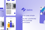 UI/UX Case Study : Design Thinking — Online Education Apps