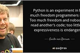 Jason Sindelar Python Quote