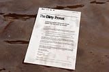 The Dirty Protest: A petition against sewage pollution that you sign with actual sewage.