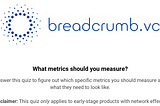 Breadcrumb.vc Templates: Metrics Assessment
