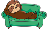 Sloth relaxing on couch Image by <a href=”https://pixabay.com/users/ralfdesign-2031934/?utm_source=link-attribution&amp;utm_m