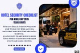 Hotel Security Checklist for World Cup 2026 Texas Events