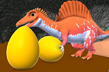 Epic Rescue: Spinosaurus in the Magical Mud Cave Saves Golden Hidden Eggs | Jurassic World