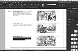 InDesign storyboard templates