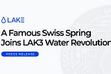 First Partnership with a Swiss Spring Giving Access to Millions Liters of Water to the Web3 Space