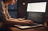 girls writing code for website, no code website