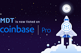 MDT is now listed on CoinBase!