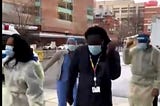 Healthcare workers are dancing in vibrant videos amid vaccine shipments arriving for the first…