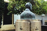 Bust of Pedro Domecq y Loustau. Domecq winery, Jerez de la Frontera.