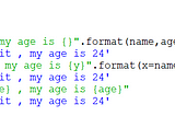 “String” in python