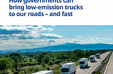 ITF: how governments can bring low-emission trucks to our roads